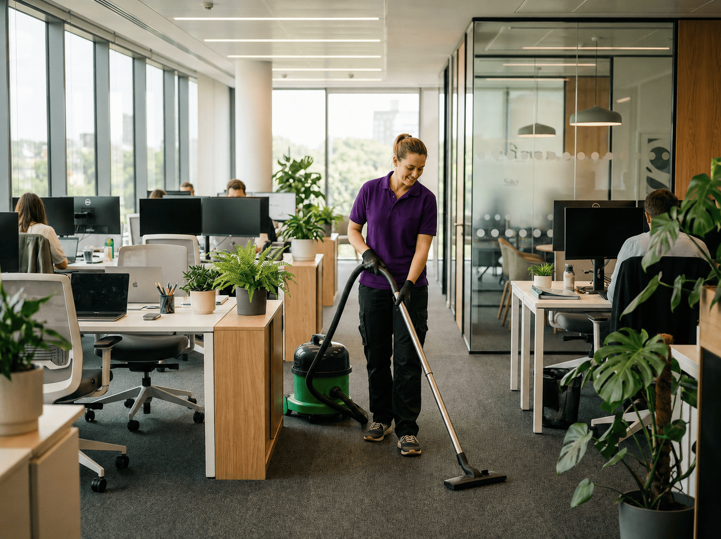 Office space cleaned by EverClean Solutions